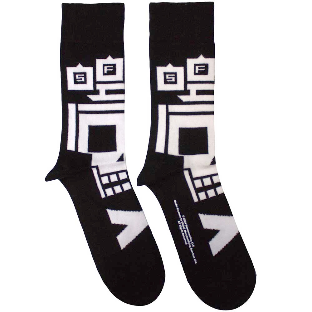 Five Finger Death Punch - Pixeled Skull Chaussettes - Noir